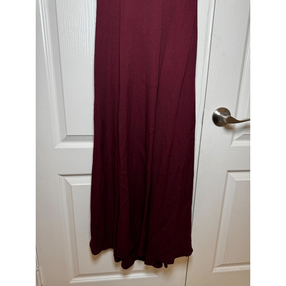 Reformation Gavin Open Back Midi Dress with High Slit Cap Sleeve Size 8 - Picture 4 of 8